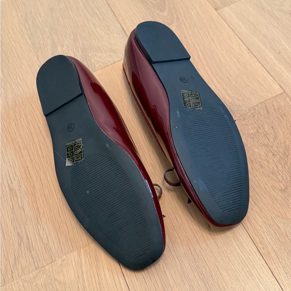 CIDER Burgundy Patent Ballet Flats – BRAND NEW - Picture 4 of 5